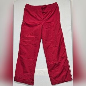 Nordictrack XL 18 Athletic Pants Red No Stretch Fabric Mesh Lining Sporty